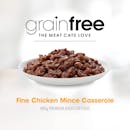 Fussy Cat | Chicken Mince Casserole 400g | Wet Cat Food | Right of pack