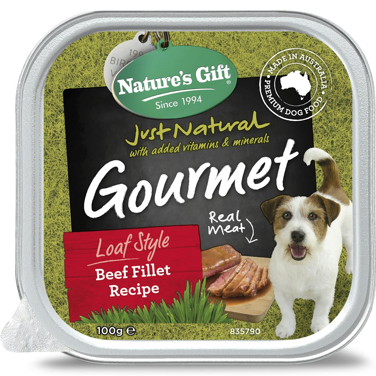 Nature’s Gift | Loaf Style Beef Fillet Recipe | Wet dog food | Front of pack