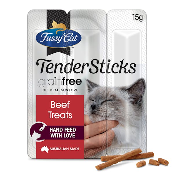 Fussy Cat | Beef Treats 15g | Cat treats | Front of pack