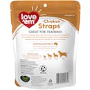 Love'em | Chicken Straps | Train dog | Front of pack
