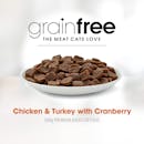 Fussy Cat | Chicken & Turkey with Cranberry | Dry cat food | Right of pack