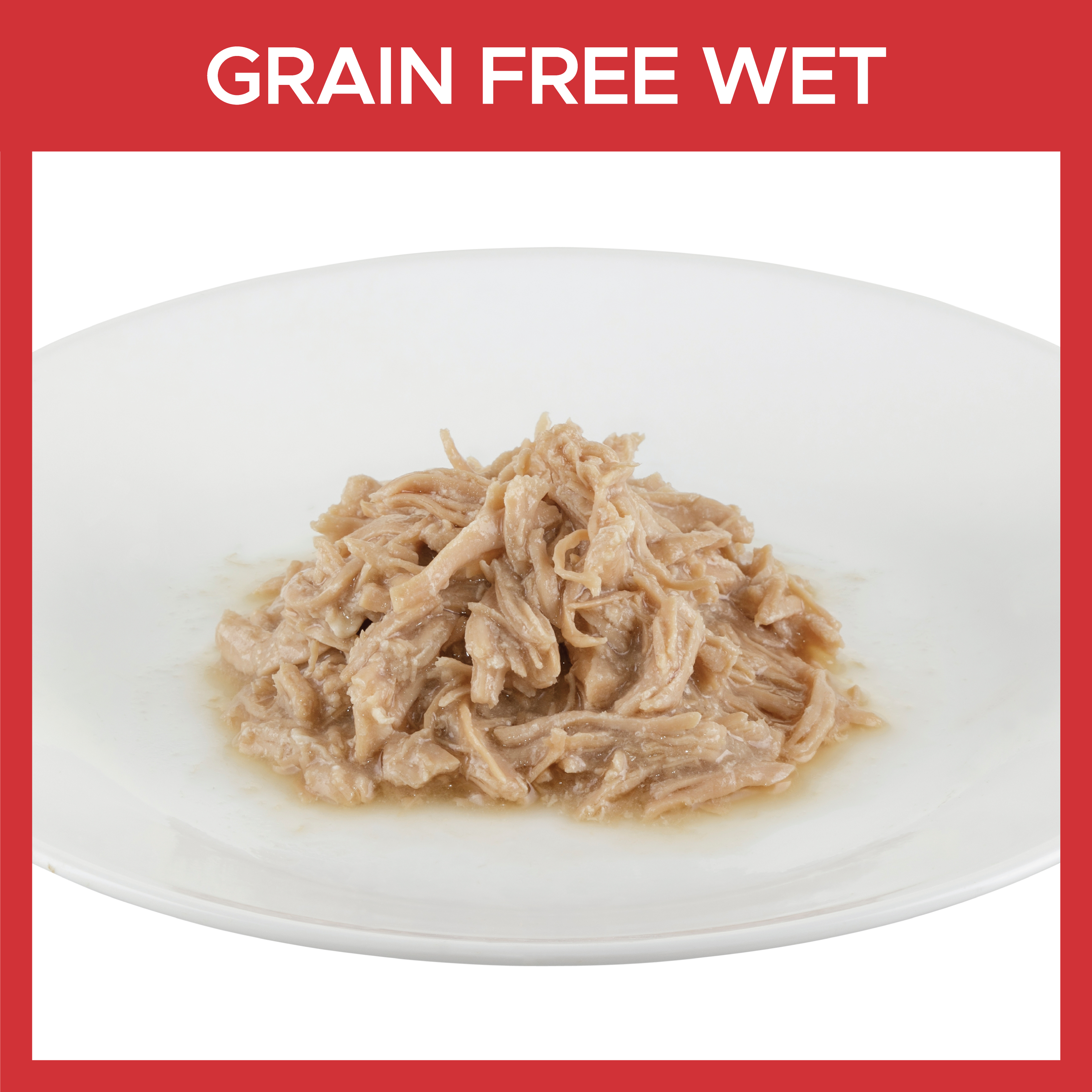 shredded chicken cat food