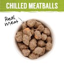 Nature’s Gift | Meatballs with Kangaroo, Sweet Potato & Peas | Chilled dog food | Back of pack