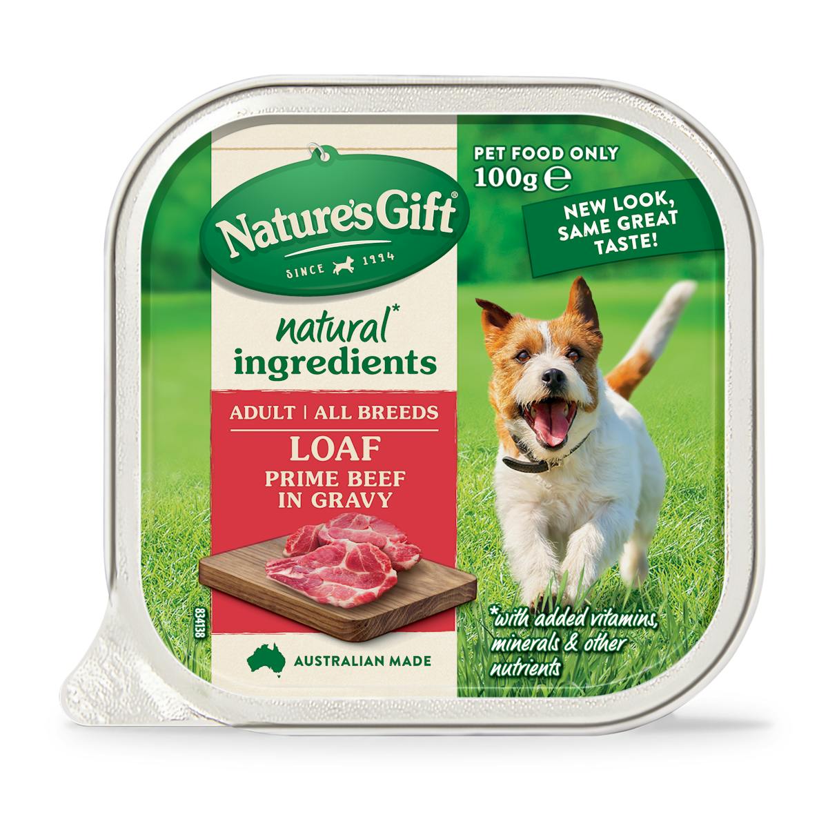 Nature’s Gift | Prime Beef in Gravy | Wet dog food | Front of pack