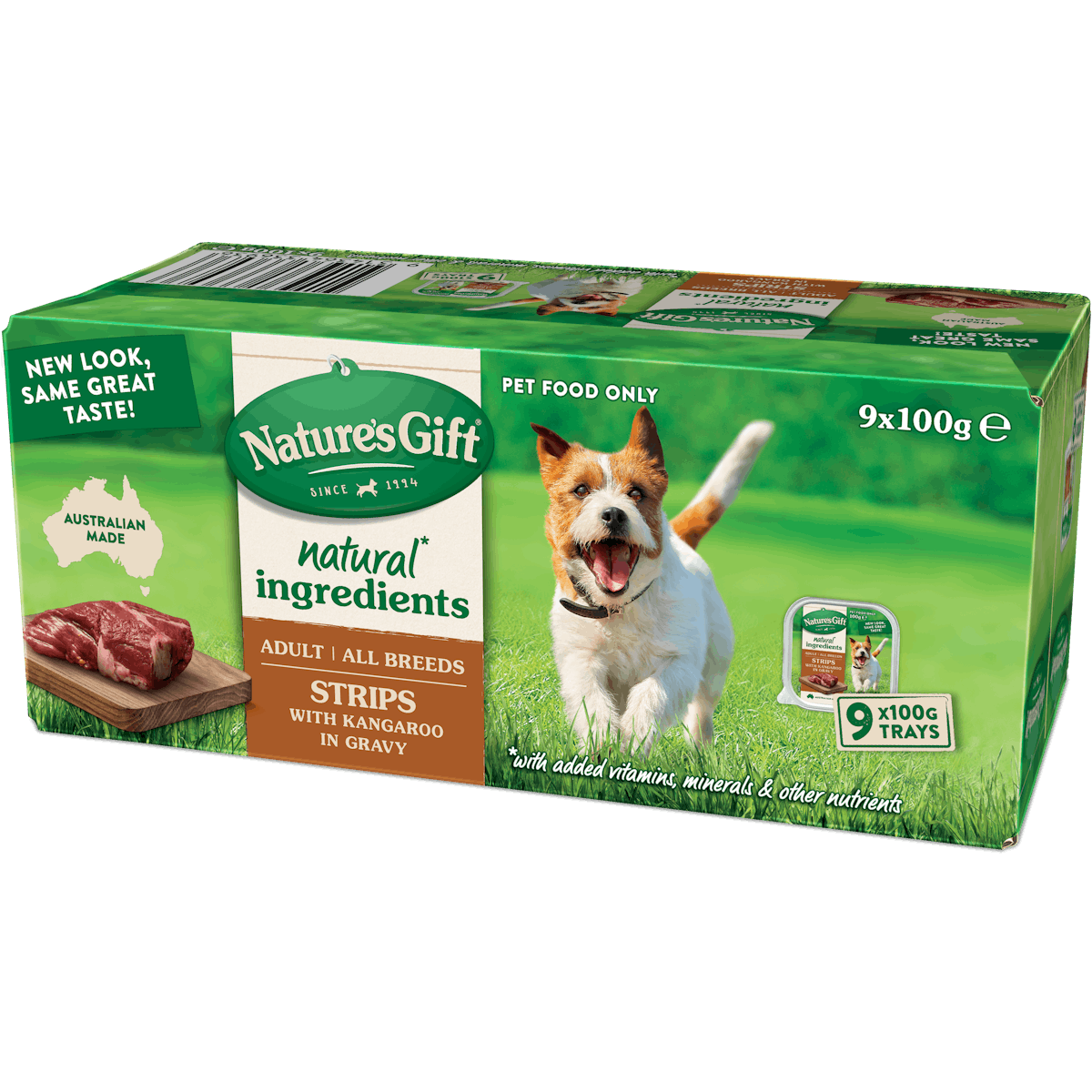 Nature’s Gift | Kangaroo in Gravy | Wet dog food | Front of pack