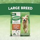 Nature’s Gift | Large Breed with Chicken & Mixed Vegetables | Dry dog food | Back of pack