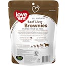 Love'em | Beef Liver Brownies | Indulge dog | Front of pack