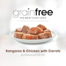 Fussy Cat | Kangaroo and Chicken with Carrots 85g | Wet Cat Food | Right of pack